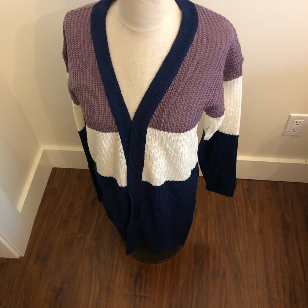 Color Block Cardigan